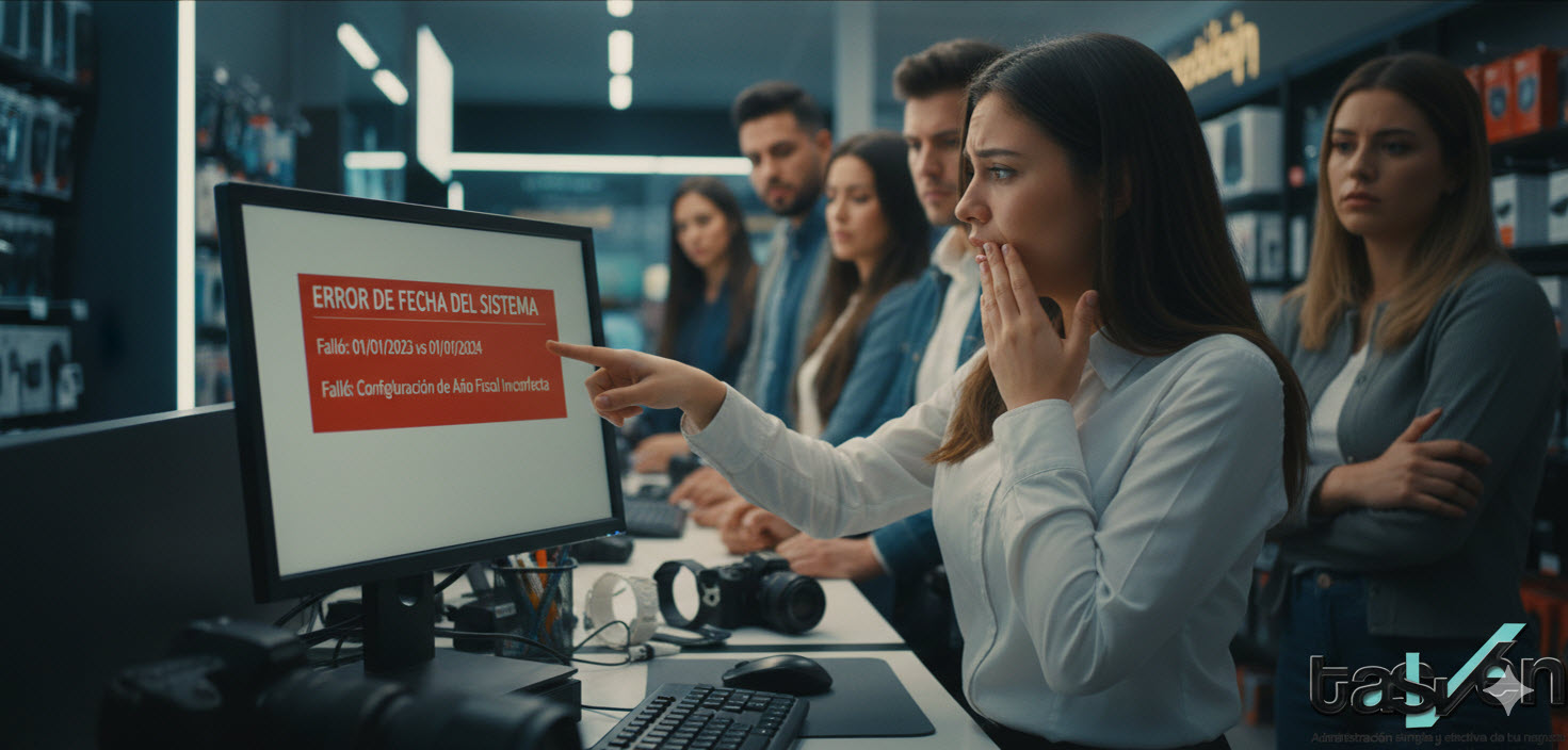Errores al cambiar de año en el punto de venta Tasven