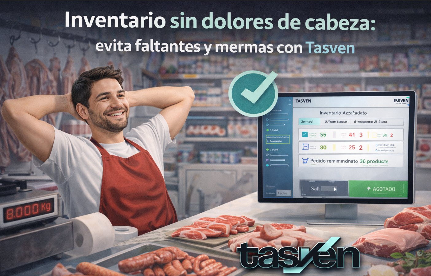 Evita faltantes y mermas con el Módulo Inventario (F2) de Tasven Punto de Venta: altas, ajustes, mínimos, entradas de mercancía, reportes, estadísticas y Excel.