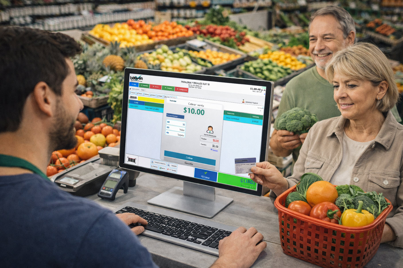 Aprende a cobrar más rápido con el Módulo Caja (F1) de Tasven Punto de Venta: tickets pendientes, pagos (efectivo/tarjeta/crédito/vales), descuentos, control de