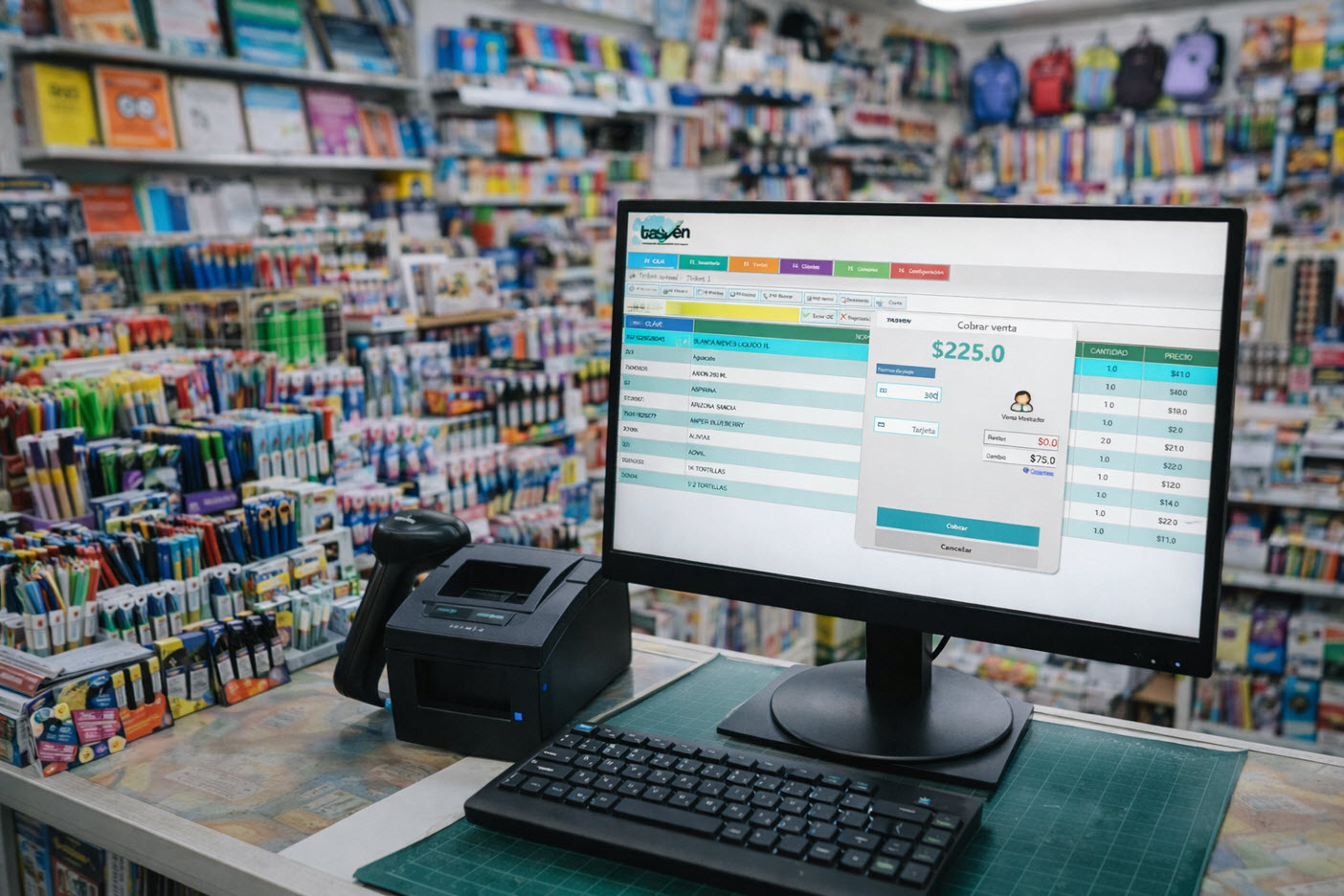 Software de punto de venta para papeler�as