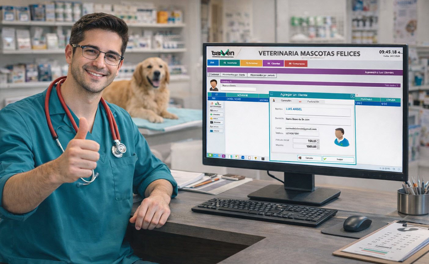 Software de punto de venta para veterinarias